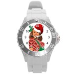 Xmas Norma Jean Round Plastic Sport Watch (L)