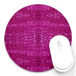 Pink sequins Round Mousepad