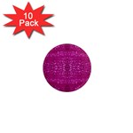 Pink sequins 1  Mini Magnet (10 pack) 