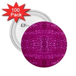 Pink sequins 2.25  Button (100 pack)