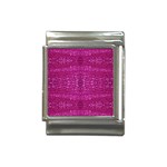 Pink sequins Italian Charm (13mm)