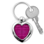 Pink sequins Key Chain (Heart)