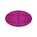 Pink sequins Sticker (Oval)