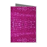 Pink sequins Mini Greeting Cards (Pkg of 8)