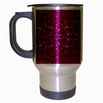 Pink sequins Travel Mug (Silver Gray)