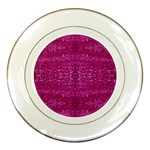 Pink sequins Porcelain Plate