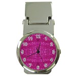 Pink sequins Money Clip Watch