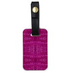 Pink sequins Luggage Tag (one side)