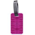 Pink sequins Luggage Tag (two sides)