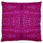 Pink sequins Large Cushion Case (Two Sides)