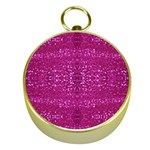 Pink sequins Gold Compass