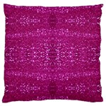 Pink sequins Large Flano Cushion Case (One Side)