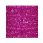 Pink sequins Small Satin Scarf (Square)