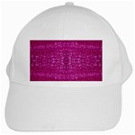 Pink sequins White Cap