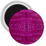 Pink sequins 3  Magnet