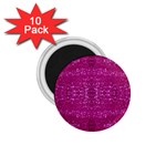 Pink sequins 1.75  Magnet (10 pack) 