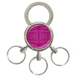 Pink sequins 3-Ring Key Chain