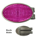 Pink sequins Money Clip (Oval)