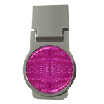 Pink sequins Money Clip (Round)