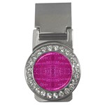 Pink sequins Money Clip (CZ)