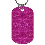 Pink sequins Dog Tag (One Side)