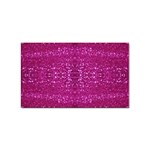 Pink sequins Sticker Rectangular (100 pack)