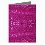 Pink sequins Greeting Card