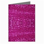 Pink sequins Greeting Cards (Pkg of 8)