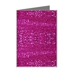 Pink sequins Mini Greeting Card