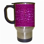 Pink sequins Travel Mug (White)