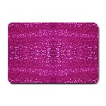 Pink sequins Small Doormat