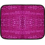 Pink sequins Double Sided Fleece Blanket (Mini)