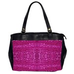 Pink sequins Oversize Office Handbag (2 Sides)