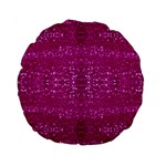 Pink sequins Standard 15  Premium Round Cushion 