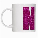 fuchsia sequin No White Mug