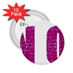 fuchsia sequin No 2.25  Button (10 pack)