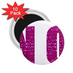 fuchsia sequin No 2.25  Magnet (10 pack)