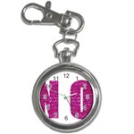 fuchsia sequin No Key Chain Watch