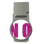 fuchsia sequin No Money Clip (Round)