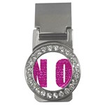 fuchsia sequin No Money Clip (CZ)