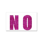 fuchsia sequin No Sticker (Rectangular)