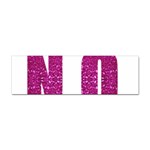 fuchsia sequin No Sticker (Bumper)