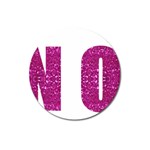 fuchsia sequin No Magnet 3  (Round)