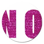 fuchsia sequin No Magnet 5  (Round)