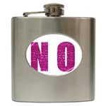 fuchsia sequin No Hip Flask (6 oz)