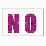 fuchsia sequin No Postcards 5  x 7  (Pkg of 10)