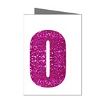 fuchsia sequin No Mini Greeting Cards (Pkg of 8)