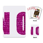 fuchsia sequin No Playing Cards Single Design