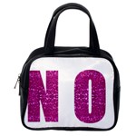 fuchsia sequin No Classic Handbag (One Side)