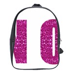 fuchsia sequin No School Bag (Large)